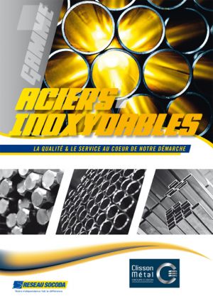 Catalogue Aciers inoxydables Clisson Métal